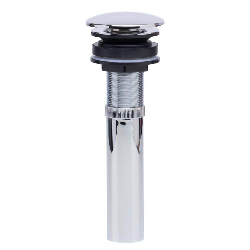 Polished Chrome Brass Pop-Up Drain for Bathroom Sink