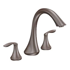 Eva 2-Handle Deck-Mount Roman Tub Faucet Trim Kit in Oil Rubbed Bronze (Valve Not Included)