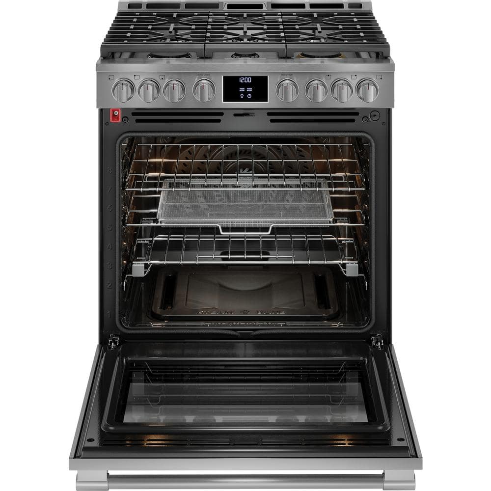 Frigidaire 30" Stainless Steel Convection Gas Range with Griddle