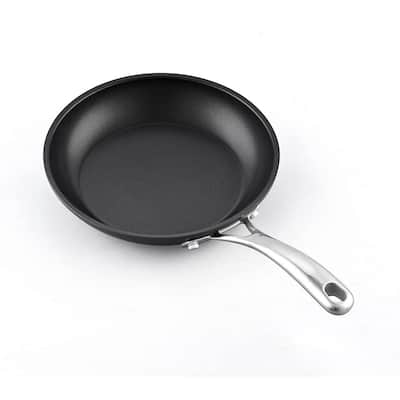 Frigidaire 12 in. Silver Stainless Steel Assist Handle Induction Ready Frying  Pan with Lid FR-14883-EC - The Home Depot