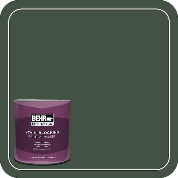 BEHR ULTRA 1 qt. #ECC-48-3 Lush Grass Extra Durable Eggshell Enamel Interior Paint & Primer
