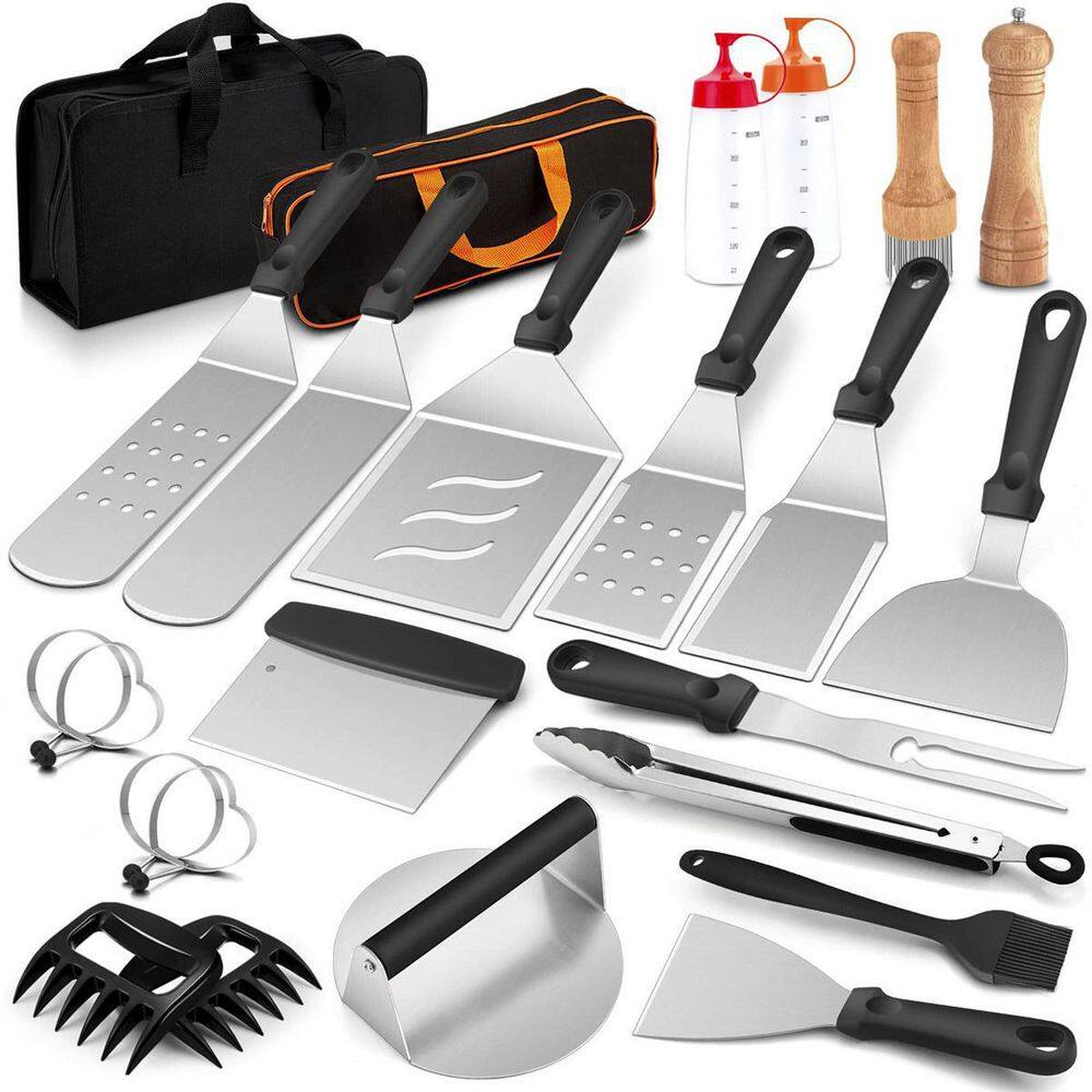 Dyiom Professional Black and ABS Plastic Handle 16-Peace Stainless Steel  Outdoor Kitchen Accessories Kit B092ZKK382 - The Home Depot