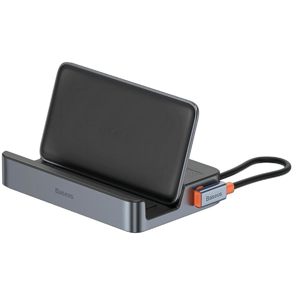 6-in-1 Docking Station for Steam Deck/ROG Ally X/Legion Go with HDMI 2.0 4K@60Hz, Ethernet, 100W PD & 3 USB-A 3.0 Ports