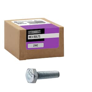 1/4 in.-20 x 1 in. Zinc Plated Hex Bolt