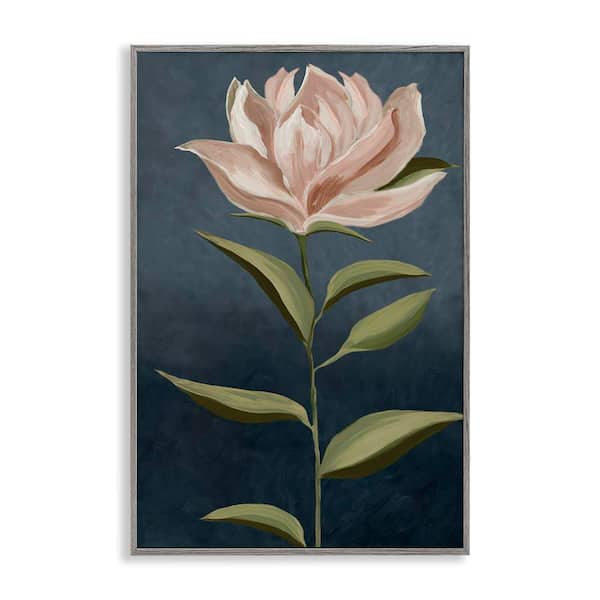 Stupell Industries Traditional Pink Bloom by Jacob Q Gray Framed Nature Giclee Art Print 18 in. x 12 in.