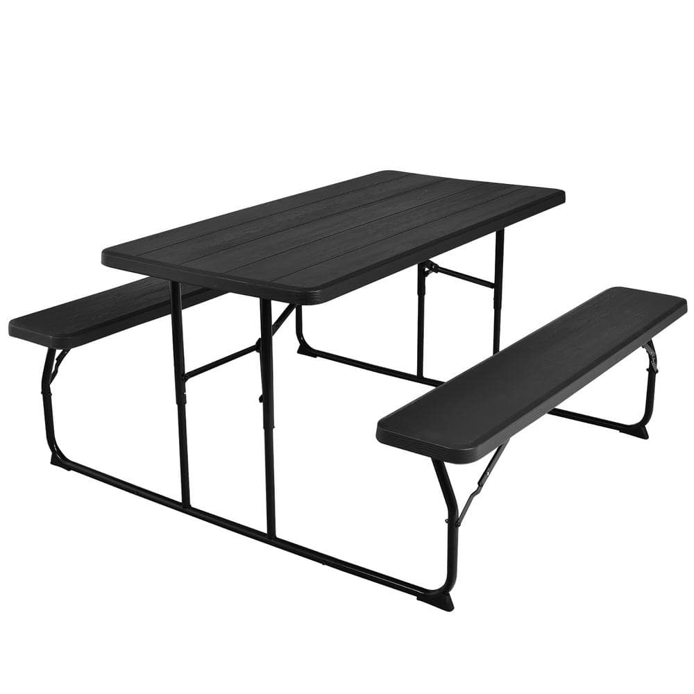 Foldable Picnic Table Bench Set Outdoor Camping for Patio & Backyard