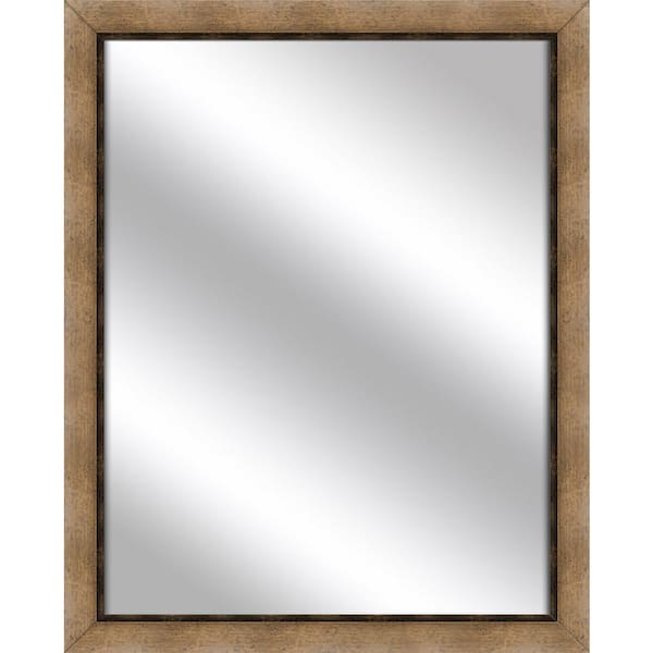 PTM Images Medium Rectangle Dark Champagne Art Deco Mirror (31 in. H x 25 in. W)