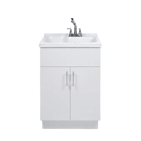 Presenza Shaker Laundry cabinet kit with pull-out faucet QL058