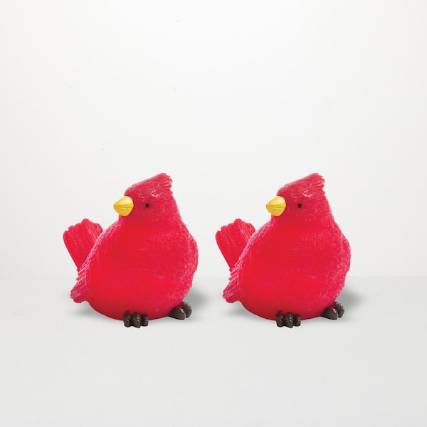 SULLIVANS 3 in. Decorative LED Cardinal Figurine - (Set of 2)