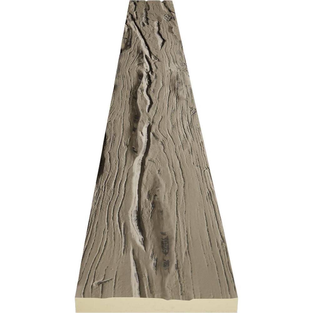 Almond Faux Wood Beam Plank 8" x 10' Lightweight