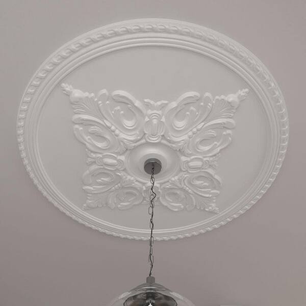 Ekena Millwork CM27WIUWF Winsor Ceiling Medallion, Ultra Pure White, 27 1/2"OD X 4"ID X 1 1/2"P