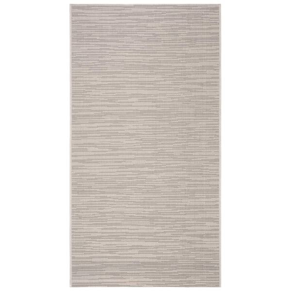 SAFAVIEH Courtyard Light Gray 3 ft. x 5 ft. Solid Indoor/Outdoor Patio  Area Rug