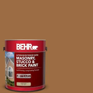 1 gal. #S250-6 Desert Clay Satin Interior/Exterior Masonry, Stucco and Brick Paint