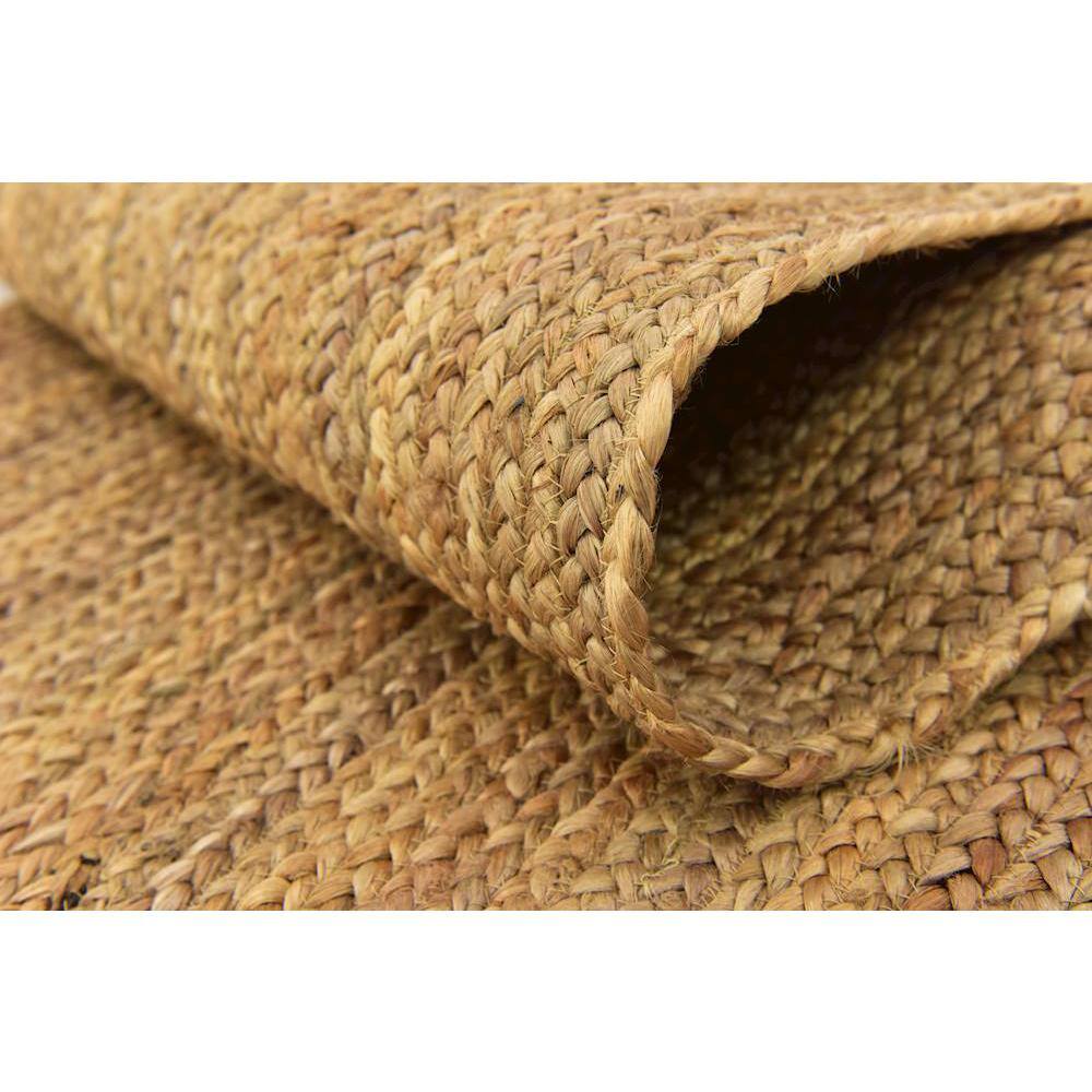 Natural Handmade Braided Jute Runner Rug, 2'7" x 6'1"