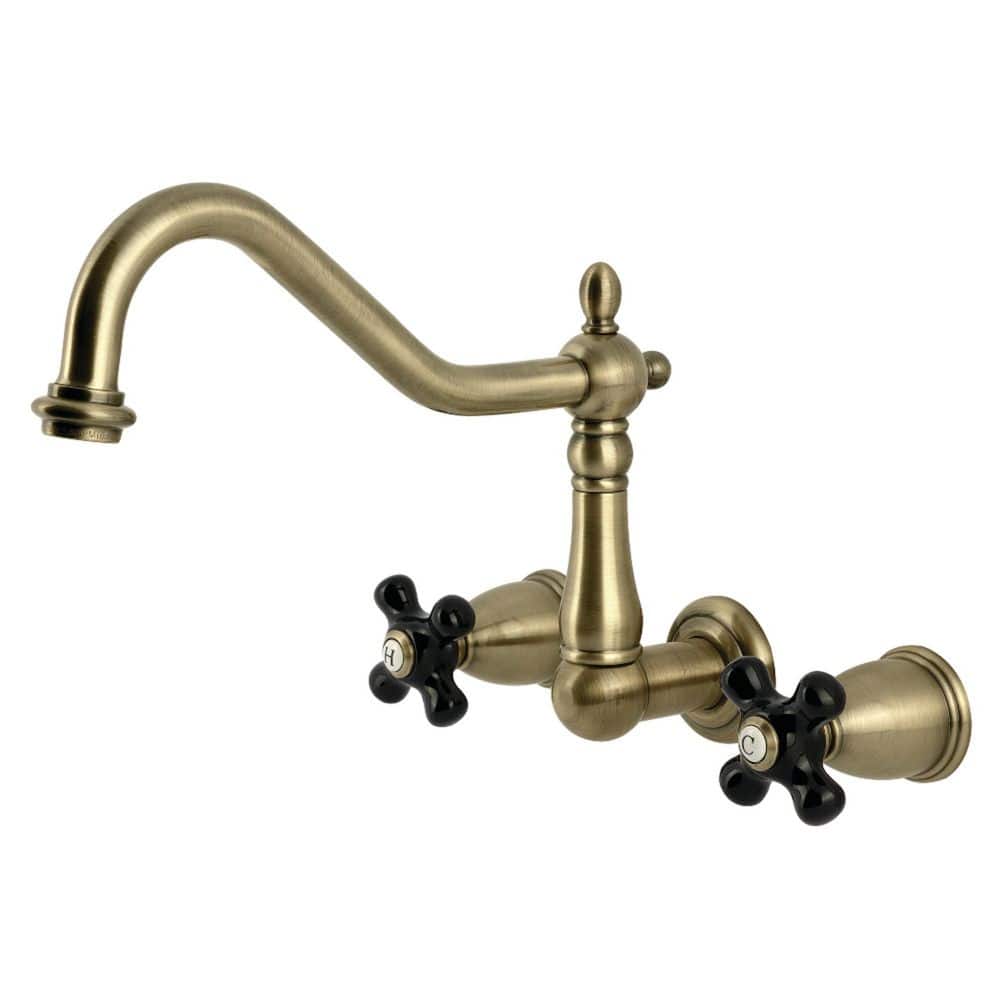 Duchess 2-Handle Wall-Mount Standard Kitchen Faucet in Antique Brass price history on PriceWatchPro