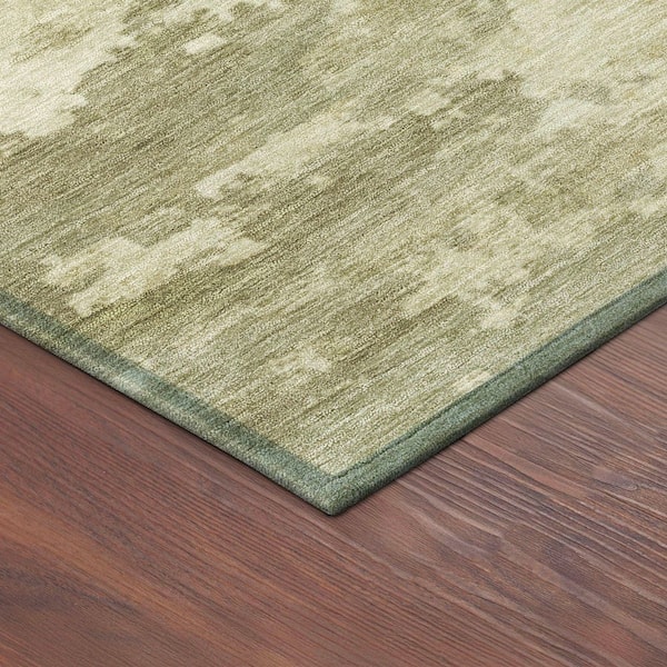 Chantille Machine Washable Indoor/Outdoor Abstract ACN2362 Sage 9 ft. x 12 ft. Area Rug