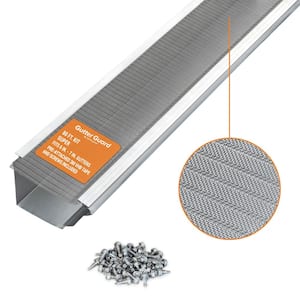 4 ft. L x 6 in. W Stainless Steel Micro-Mesh Gutter Guard (80 ft. Kit)