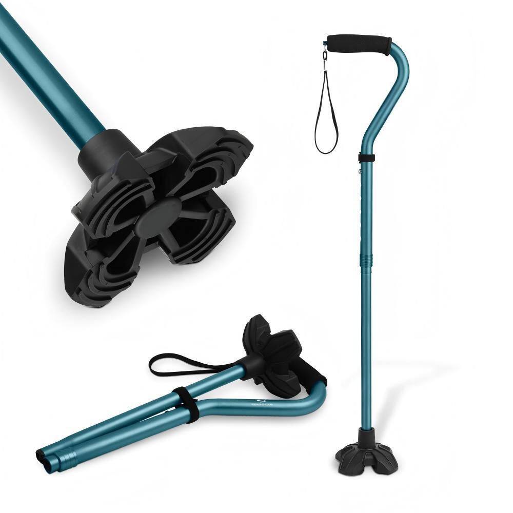 31 in. -36 in. Adjustable Height Foldable Walking Cane, Lightweight Aluminum Mobility Stick, Ergonomic EVA Grip, Blue price history on PriceWatchPro