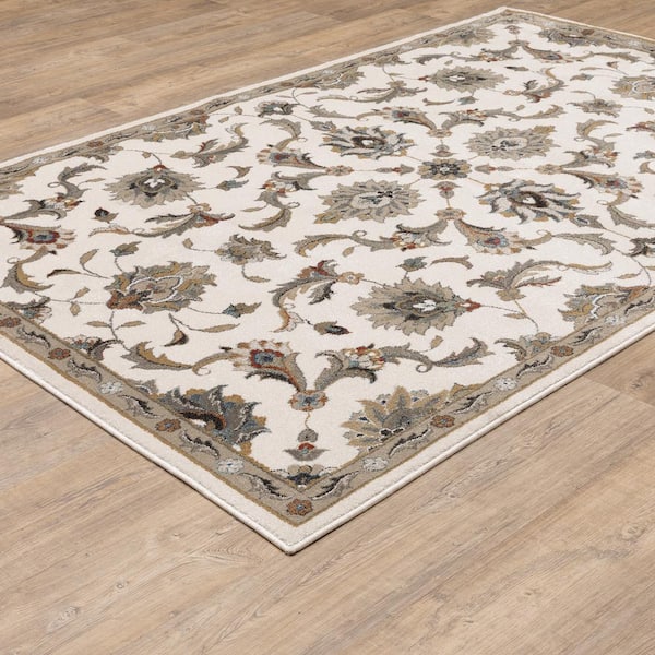 StyleWell Athena Ivory 6 ft. x 9 ft. Area Rug 584543 - The Home Depot