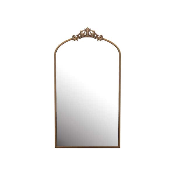 Avex Brown 24 in. W x 43 in. H Classic Arch Metal Framed Mirror