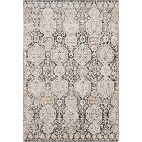 Livabliss Arlene Black 5 ft. 3 in. x 7 ft. 3 in. Oriental Area Rug