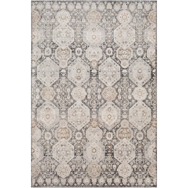 Arlene Black 6 ft. 7 in. x 9 ft. Oriental Area Rug