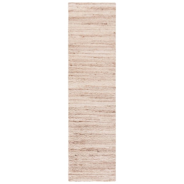 Casablanca Beige/Ivory 2 ft. x 5 ft. Striped Marle Runner Rug