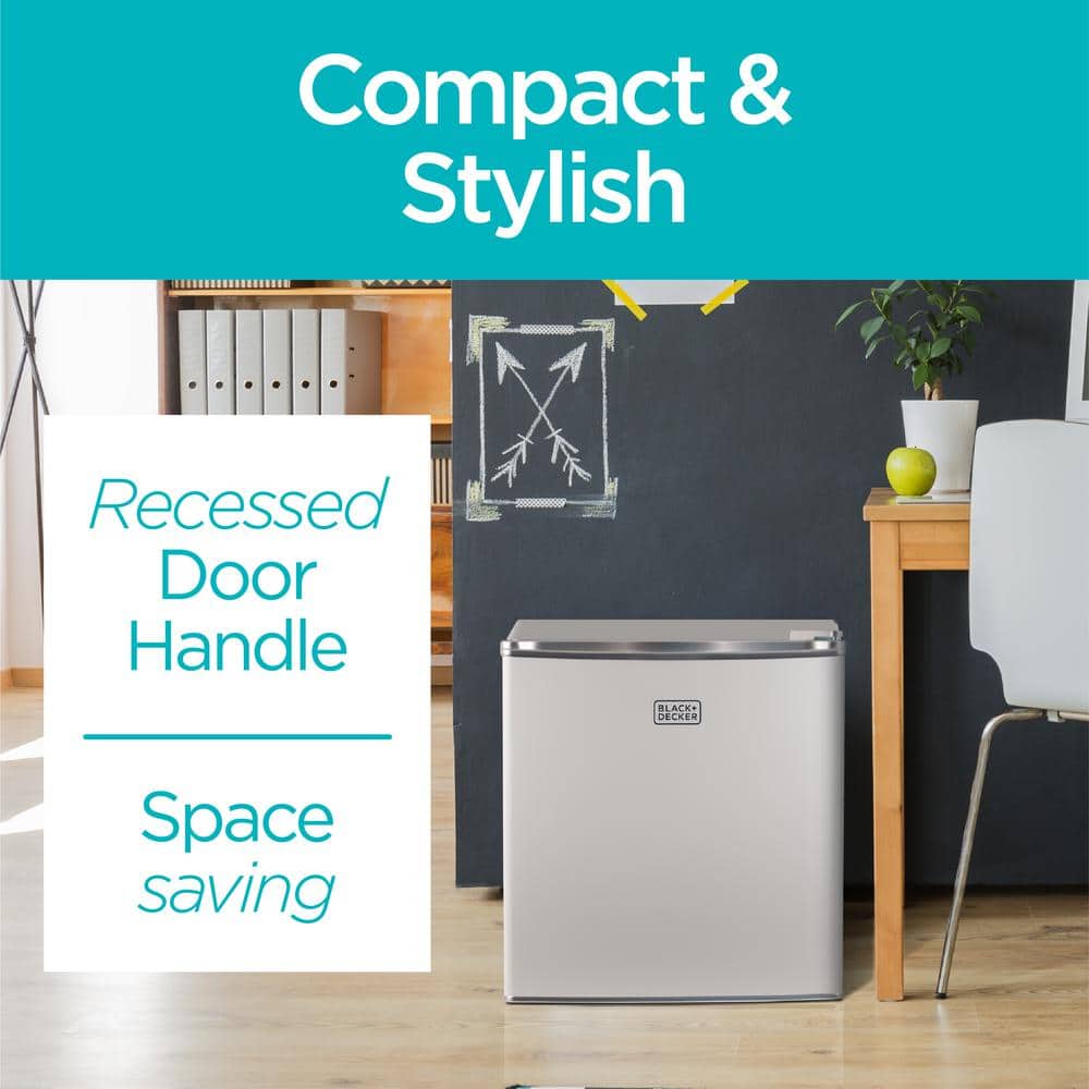 Compact White Energy Star Mini Fridge with Freezer, 1.7 Cu. Ft.