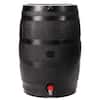 RTS Home Accents 50 Gal. Rain Barrel Black Colour with Plastic Spigot 551000300A8081