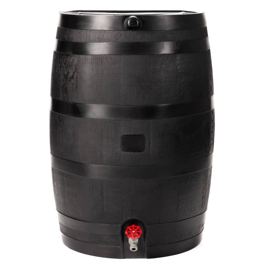UPC 627606000182 product image for 50 Gal. Rain Barrel Black Colour with Plastic Spigot | upcitemdb.com