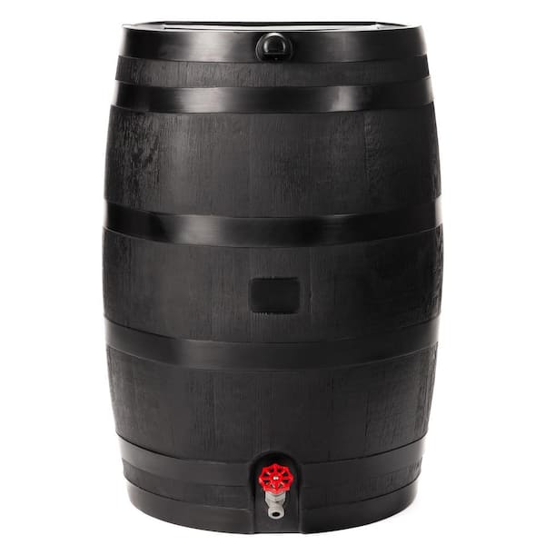 50 Gal. Rain Barrel Black Colour with Plastic Spigot