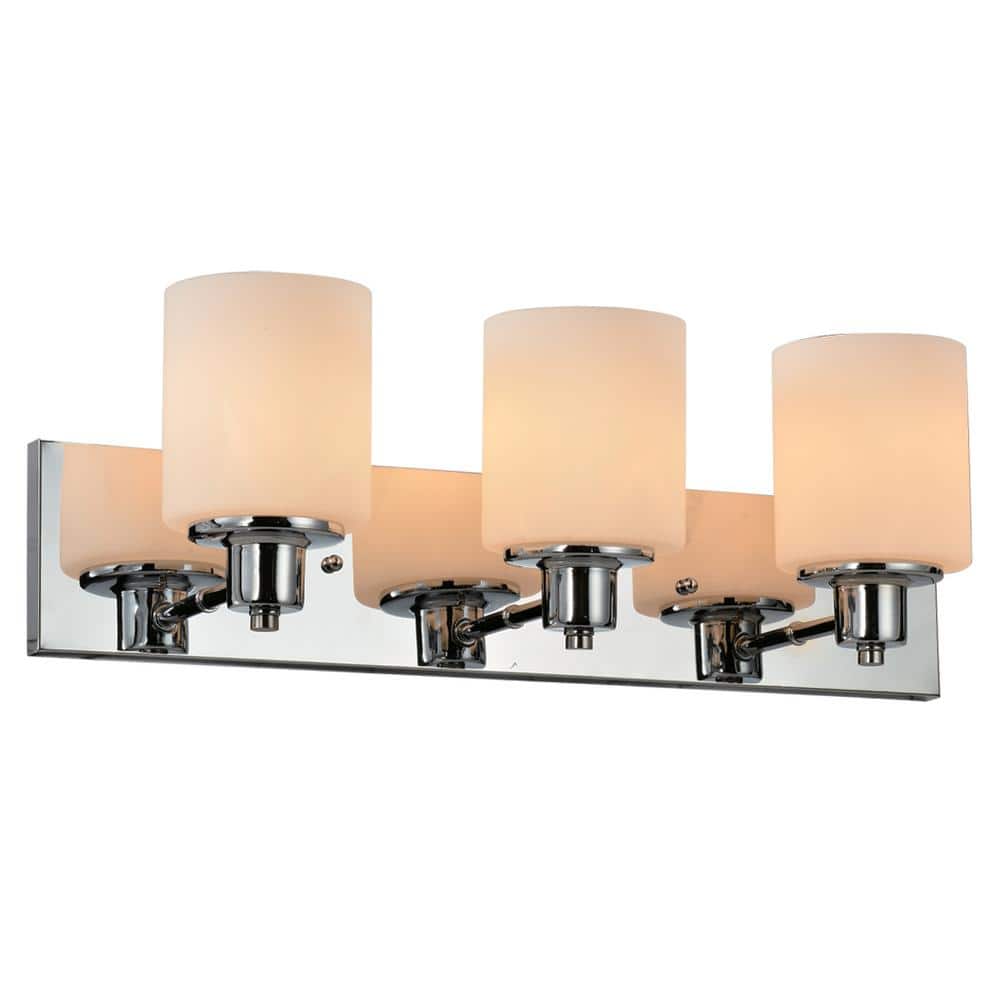 Design House Dane 24 in. W 3-Light Polished Chrome Vanity Light 587477 - The Home Depot