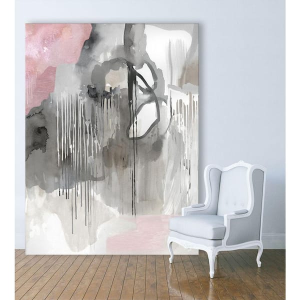 Extra Large wall art white diptych set tree trunks oversized