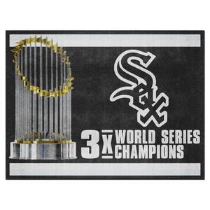 FANMATS Chicago White Sox Black 2 ft. x 6 ft. Baseball Runner Rug 37429 -  The Home Depot