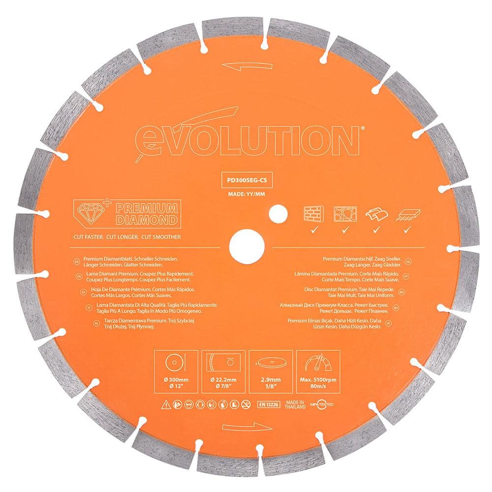 12 in. Segmented Edge With High Diamond Concentration, 1 in. Arbor, Premium Diamond Blade price history on PriceWatchPro
