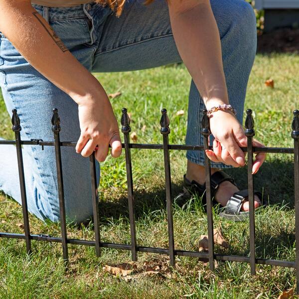 Sunnydaze Decor Rustic 22 in. L x 15 in. H Wood Garden Fence (5-Pack) Sunnydaze Decor Rustic 22 in. L x 15 in. H Wood Garden Fence (5-Pack)