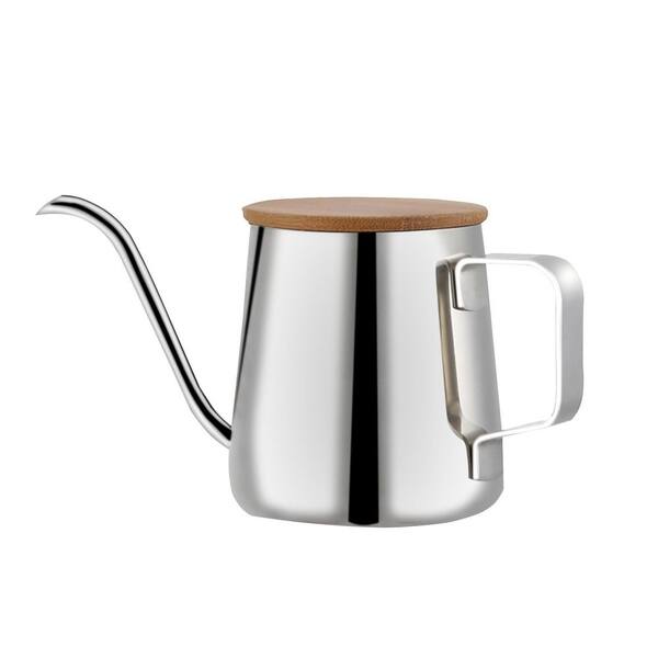 Stainless Steel Mirror Finish Silver Olive Oil Dispenser Bottle Non-Drip Leakproof for Oil Vinegar 1 Bottle