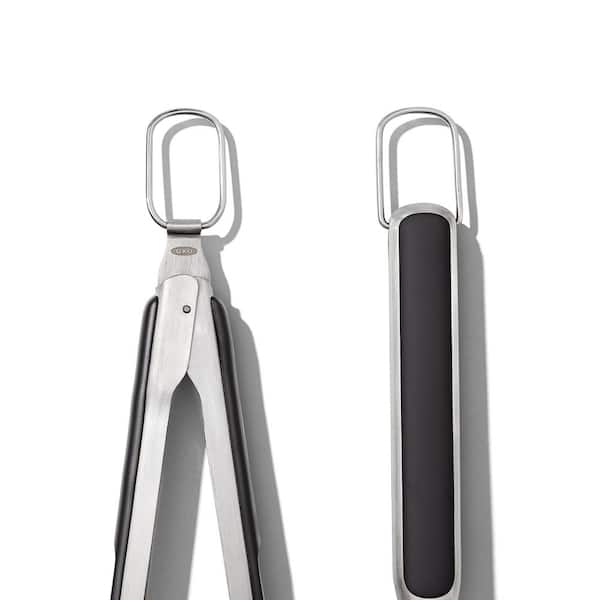  OXO Good Grips Grilling, 3pc Set - Tongs, Turner and Tool Rest,  Black : Patio, Lawn & Garden