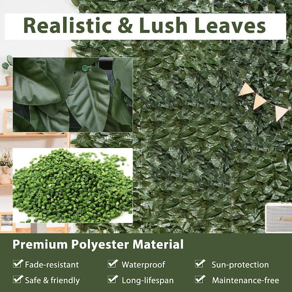 12pcs Elegant Artificial Ivy Leaf Plants for Home, Kitchen, Garden, Office,  Wedding, and Wall Decor - Realistic Fake Vines with Lush Green Leaves