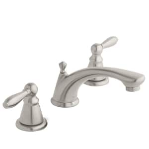 Adley 8 in. Widespread Double-Handle Bathroom Faucet in Brushed Nickel