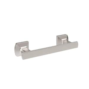 Verity Wall Mounted Bathroom Hand Towel Holder with Mounting Hardware in Satin Nickel