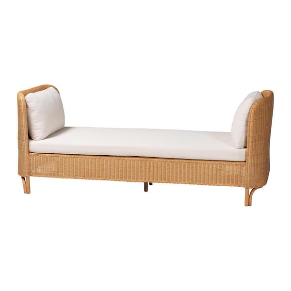Diva Light Honey Rattan Twin Daybed