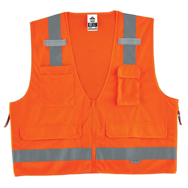 Ergodyne GLoWEAR S/M Orange Hi-Vis Type R Class 2 Surveyors Vest