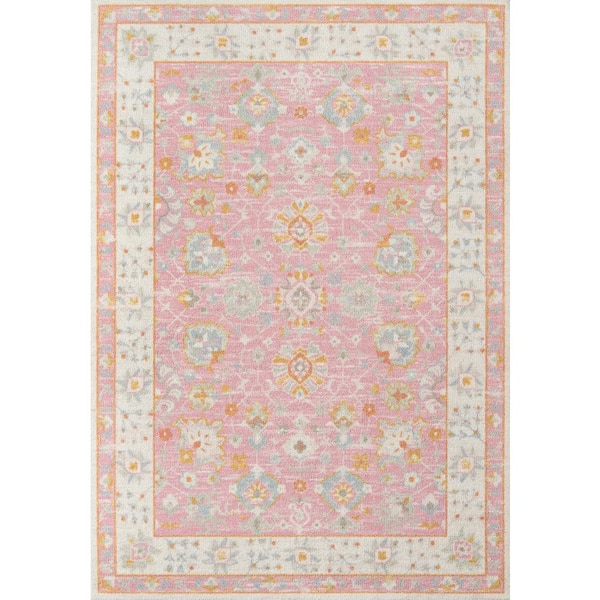 Anatolia Pink 7x10 ft. Machine Made Oriental Blended Yarn Rectangle Area Rug