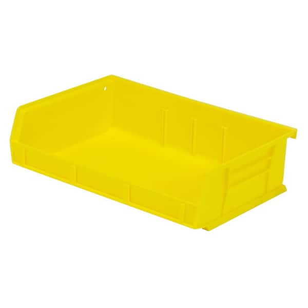 Ultra Series 2.11 qt. Stack and Hang Bin in Yellow (8-Pack)
