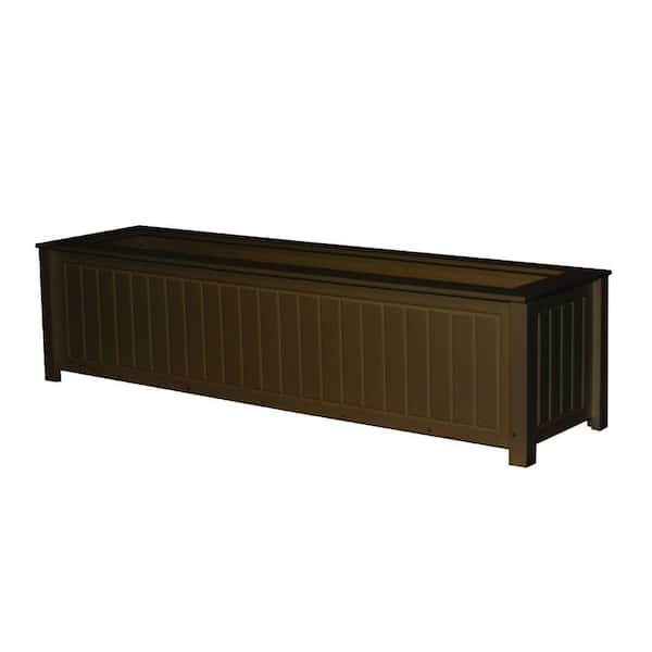 Eagle One North Hampton 48 in. x 12 in. Brown Recycled Plastic Commercial Grade Planter Box