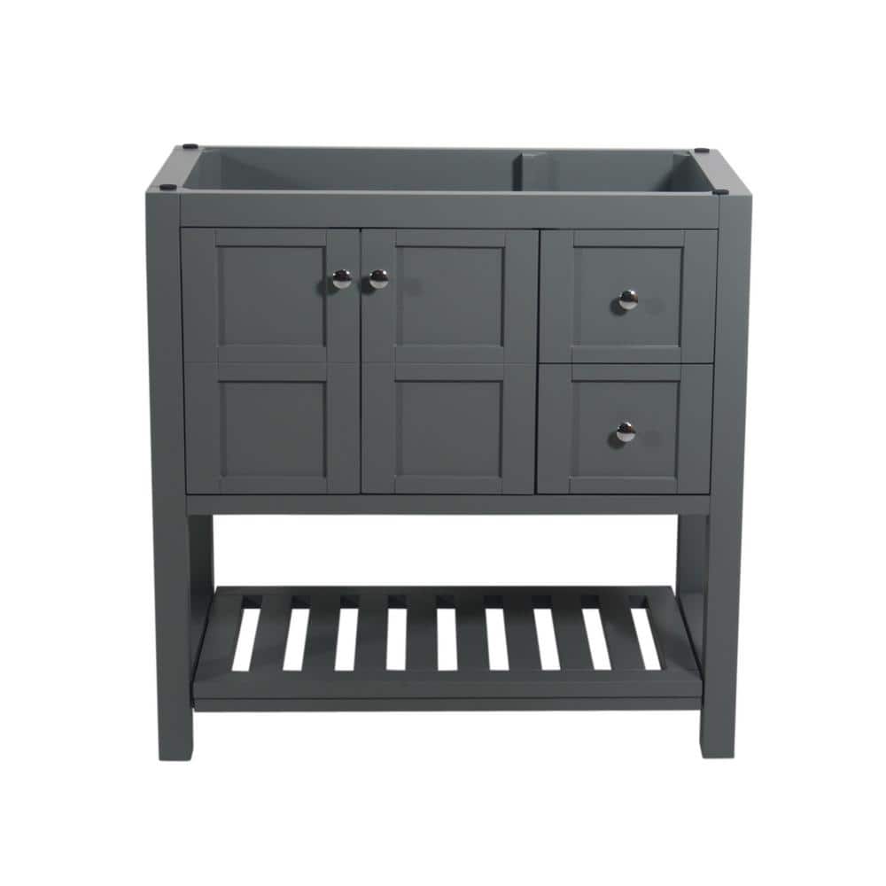 Manhattan 36 in. W x 18 in. D x 35 in. H Single Bath Vanity Cabinet without