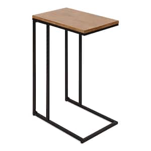 Lockridge 12.25 in. D x 26.50 in. H x 18.5 in. W Rustic Brown Rectangle Wood End Table