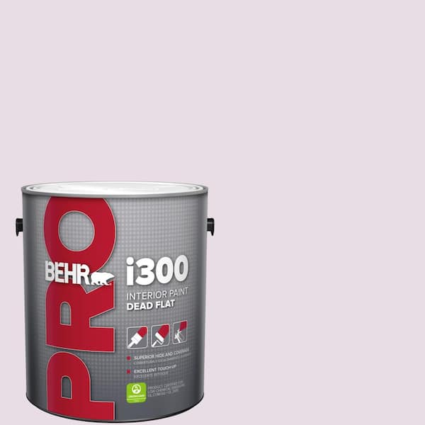 BEHR PRO 1 gal. #680E-2 Iced Mauve Dead Flat Interior Paint