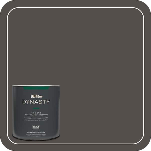 BEHR DYNASTY 1 qt. #PPU24-02 Berry Brown Semi-Gloss Exterior Stain-Blocking Paint & Primer